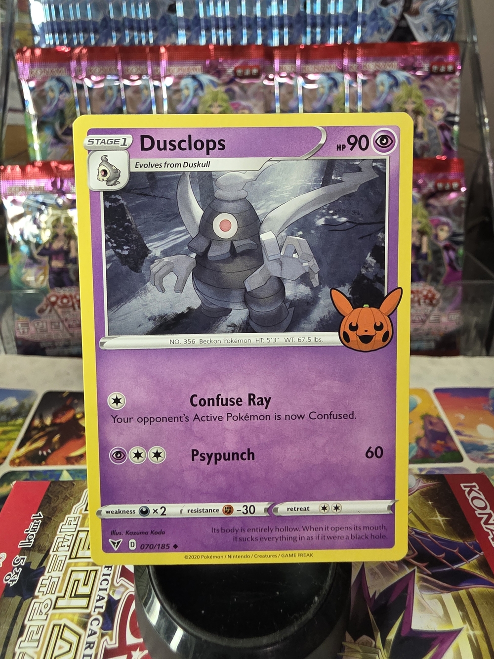 Dusclops Pokémon Card - Purple Yellow Border